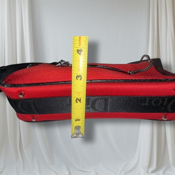CHRISTIAN DIOR Red Silk Jersey Crystal Hardcore Bag RARE VINTAGE GALLIANO ERA - Picture 7 of 16